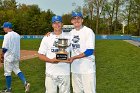 Baseball vs Babson  Wheaton College Baseball players celebrate their victory over Babson to win the NEWMAC Championship for the third year in a row. - (Photo by Keith Nordstrom) : Wheaton, baseball, NEWMAC